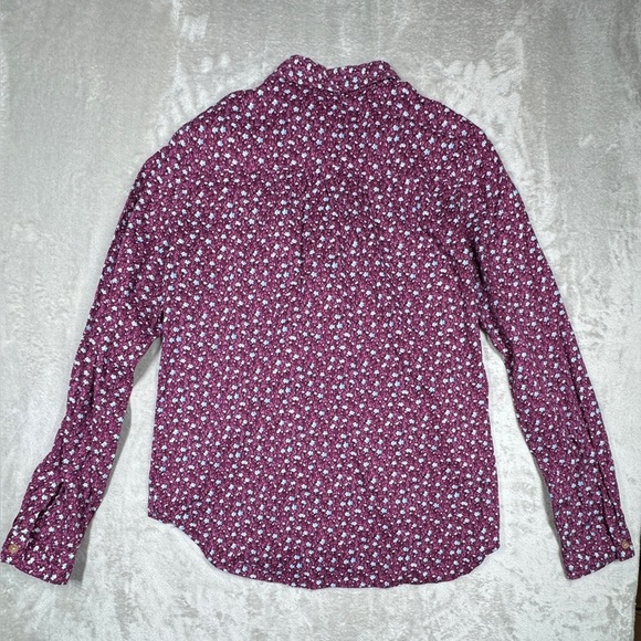 Anthropologie Maeve Purple Blue White Ditzy
Calico Floral Print Button Top 6 - Picture 12 of 16
